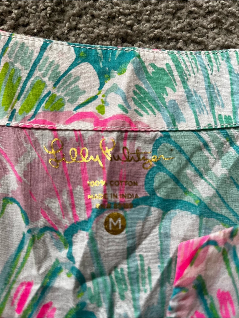 Lilly Pulitzer "Oh Shello" Matching 2-piece Set - Med. Top, Size 6 Shorts - Picture 5 of 16